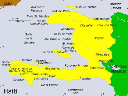 Click full screen icon to open full mode. Turquoise Net - Haiti Tourist Guide : Map