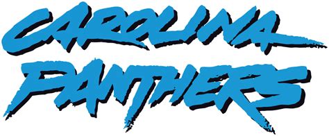 Carolina Panthers Logo Wordmark Logo National Football League Nfl