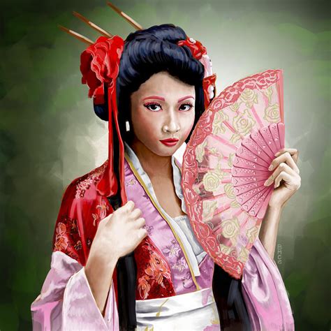 Geisha By Virtualbrian On Deviantart