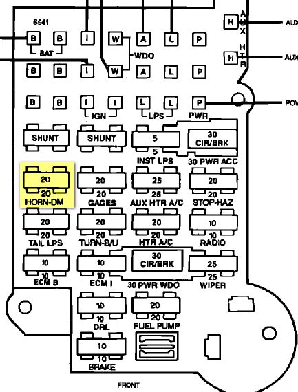 Chevy puts it on the left side kick panel too. 1995 S10 Fuse Box Diagram - Wiring Diagram Schema