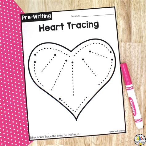 10 Heart Tracing Worksheet Worksheets Decoomo