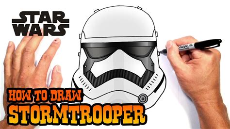 How To Draw Star Wars Stormtrooper Youtube