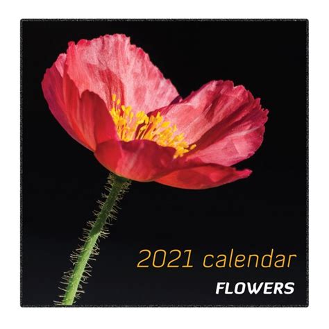 2021 Calendar Flowers Etsy