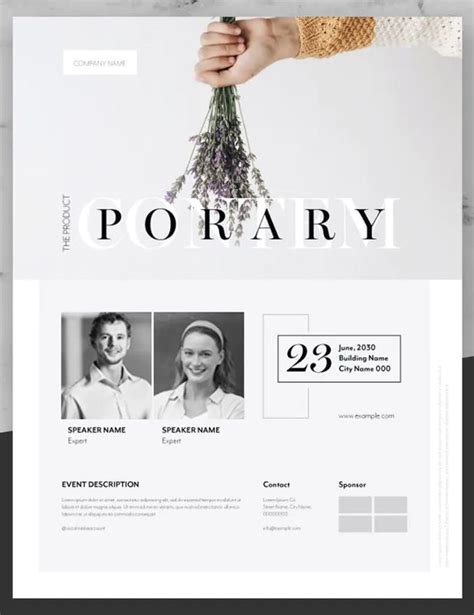 Clean And Minimal Fashion Event Flyer Poster Template Ai Eps Flyer