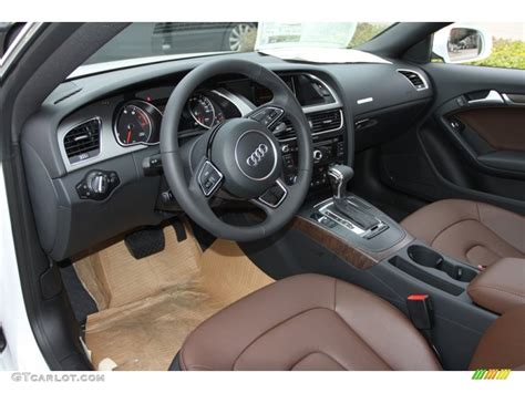 Chestnut Brown Interior 2013 Audi A5 20t Quattro Coupe Photo 75855328