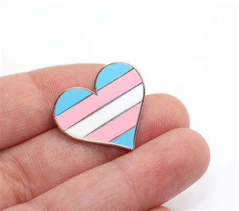 Pride LGBTQ Gay Transgender Heart Enamel Pin Compoco
