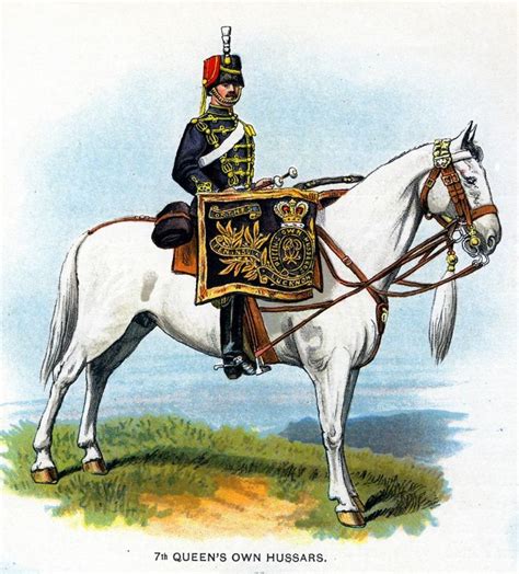 British 7th Queens Own Hussars Kettledrummer C1912 From Bands Of