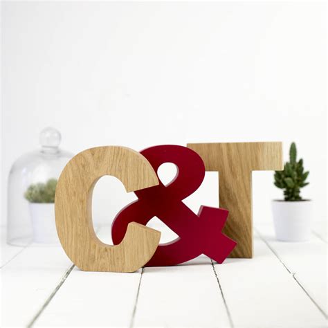 Wooden Letters Contemporary Oak By Letters Etc