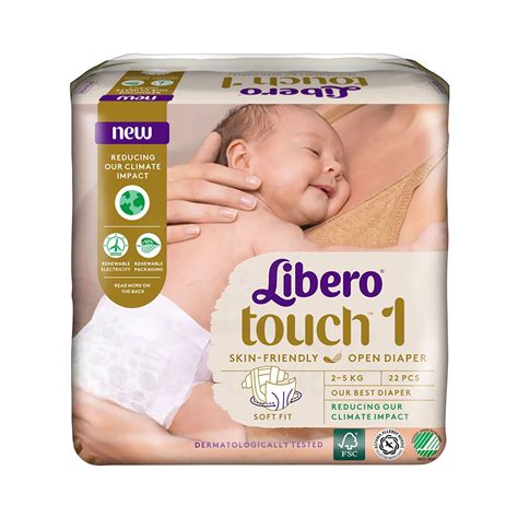 Scutece Libero Touch 1 Open Diapers 22 Buc Liberokids