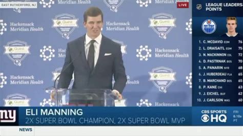 Eli Manning Opens Up About Final Farewell Moment In Retirement Speech