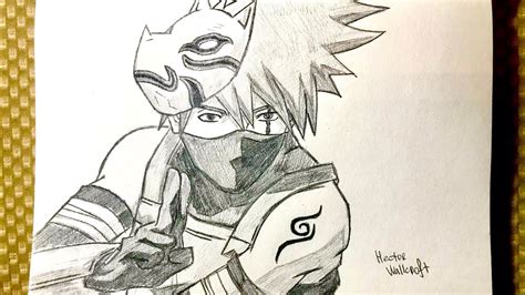 How To Draw Kakashi Hatake Step By Step Pencil Drawing Naruto