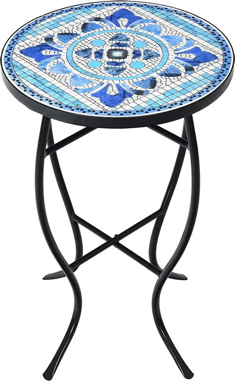 Buy Giantex Outdoor Side Table Mosaic Patio Table 14inch Accent Table