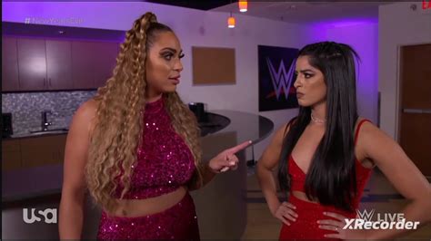 Valentina Feroz Elektra Lopez Backstage NXT New Years Evil YouTube