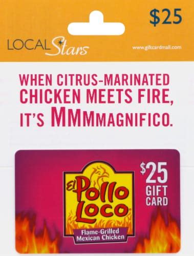 El Pollo Loco 25 Gift Card Activate And Add Value After Pickup 0