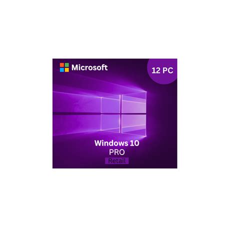 Licenta Microsoft® Windows 10 Pro Retail 12 Pc Emagro