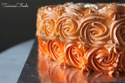 Orange Ombre Cake Twinniefoods