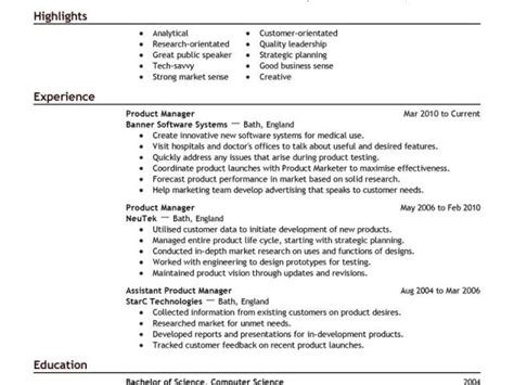 Product Manager Resume Sample Best Product Manager Resume Example