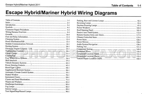 View and download ford escape 2011 owner's manual online. 2011 Ford Escape Hybrid Mercury Mariner Hybrid Wiring Diagram Manual Original