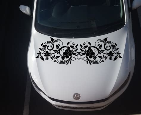 large flower car sticker to decorate car bonnet car stickers car decals car bonnet flower