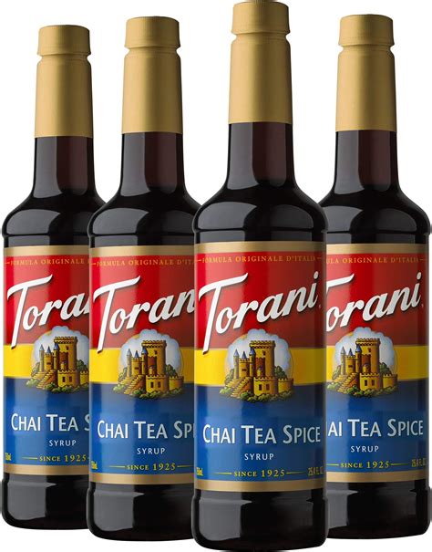 Amazon Com Torani Chai Tea Spice Syrup Ml Oz Grocery