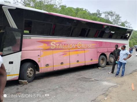 Photos Tragedy Strikes As Stallion Cruise Bus Overturns Near Gwayi
