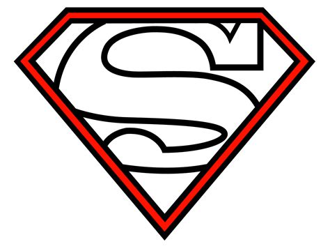 Superman Logo Template Clipart Best