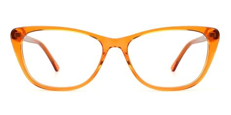 Tersaki Cat Eyeglasses In Orange Sllac