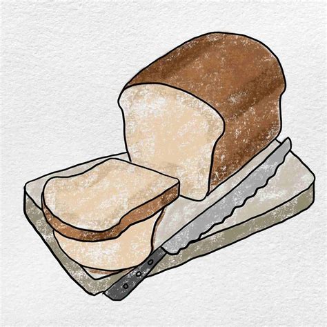 How To Draw Bread Helloartsy