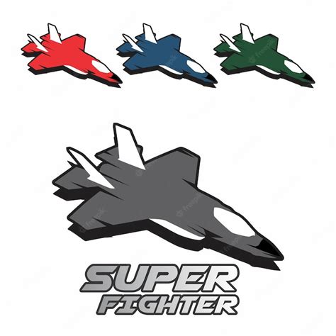 Premium Vector Fighter Jet Ilustration Logo Vector