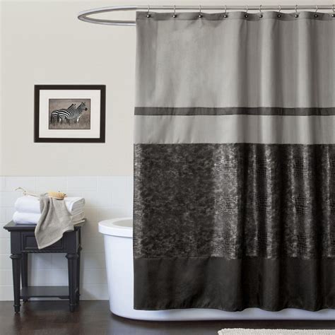Lush Decor Night Sky Blackgray Shower Curtain Home Bed And Bath