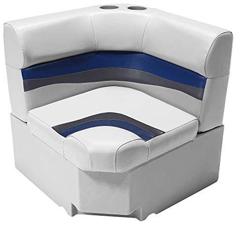 Deckmate Classic 28″ Pontoon Corner Seats Graybluecharcoal