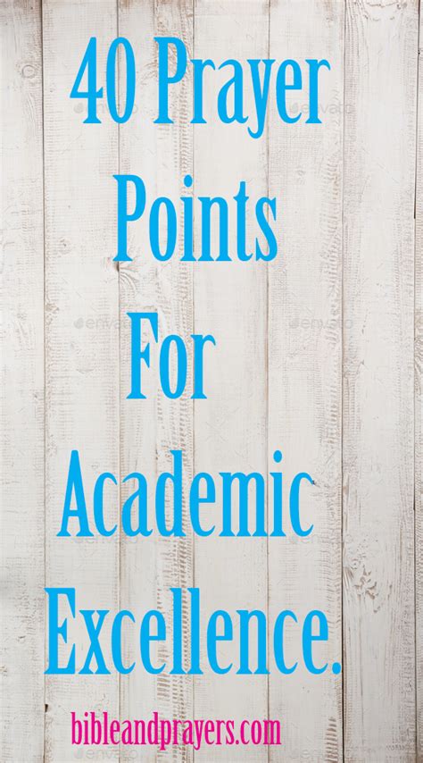 40 Prayer Points For Academic Excellence