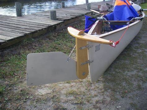 Side Rudder Water Crafts Sailing Kayak Wooden Boat Building