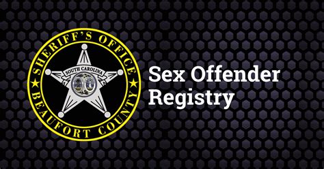 Sex Offender Registry Beaufort County Sheriff S Office