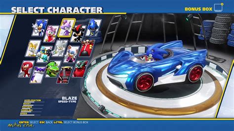 Team Sonic Racing All Characters All Cars All Finishes Youtube