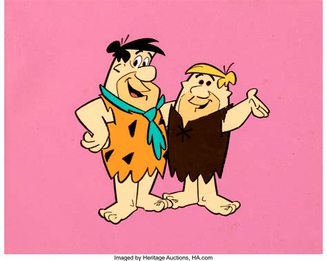 The Flintstones Fred And Barney Publicity Cel Hanna Barbera C Lot