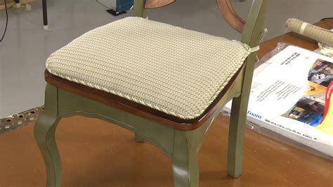 How to Make Your Own Chair Pad Cushions - YouTube