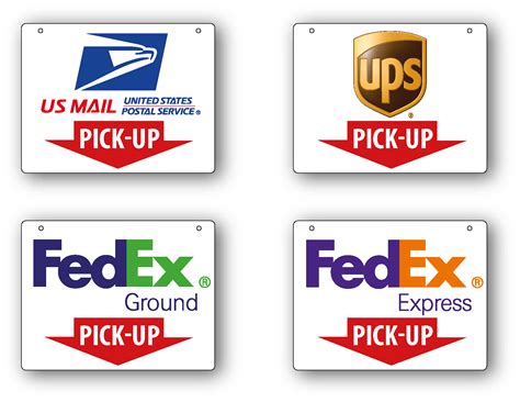 USPS FEDEX UPS pick-up signs – QcpSigns