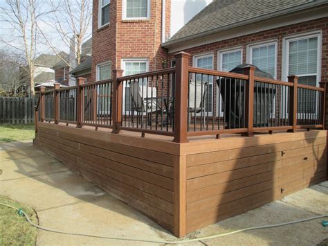 A Back Deck And Fence Project Stratton Exteriors