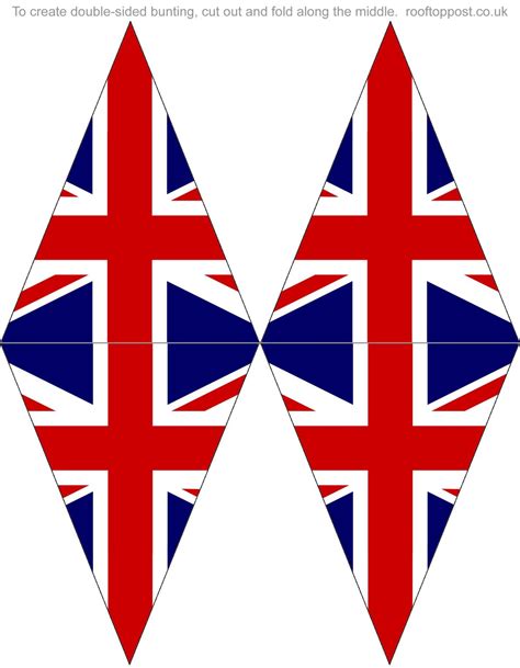 Double-Sided Printable British Flag Bunting | Rooftop Post Printables