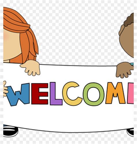 Welcome Sign Clip Art Kids Holding A Welcome Sign Clip Welcome