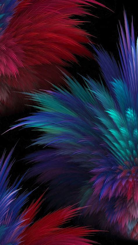 Abstract Blue Feathers Hd Phone Wallpaper Peakpx
