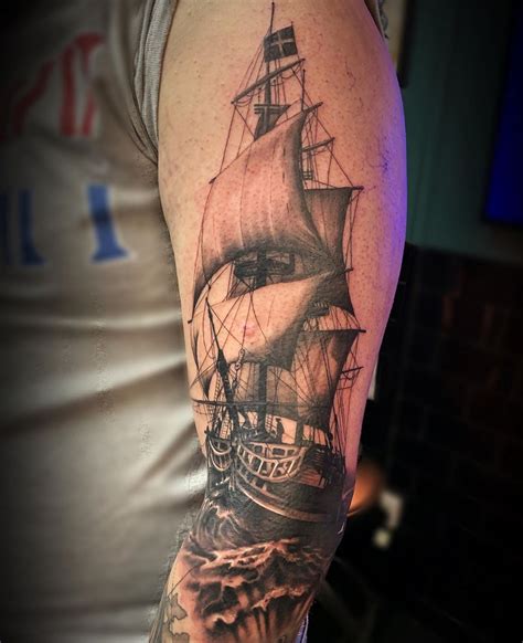 101 Amazing Ship Tattoo Ideas That Will Blow Your Mind Ship Tattoo