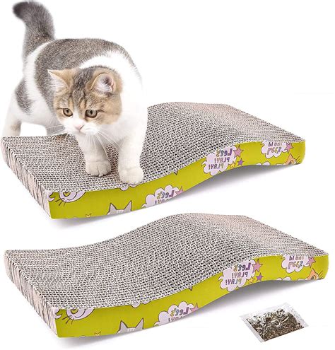 Bingo Pet 2 Pack Cat Scratching Pad With Catnip Corrugated Cat