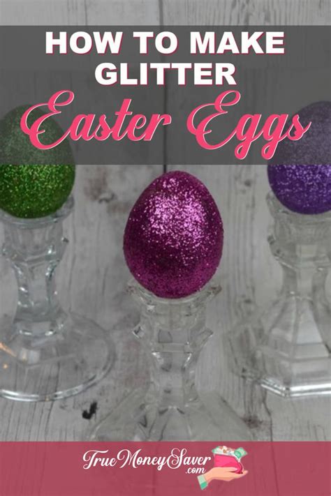 How To Make Beautiful Diy Glitter Easter Eggs Glitter Diy Easter