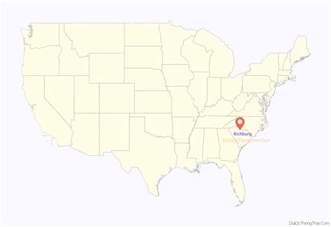 Map Of Richburg Town South Carolina