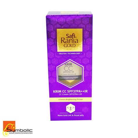 Safi rania gold dengan teknologi beetox adalah formula terbaru yang dikeluarkan oleh safi malaysia. SAFI RANIA GOLD CC Cream SPF37PA++IR (end 8/29/2020 6:15 PM)