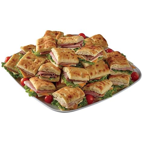 H E B Large Party Tray Ciabatta Slider Sandwiches Shop Party Trays