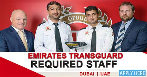 Emirates Transguard Jobs In Dubai Job Where To Find Jobs Cash