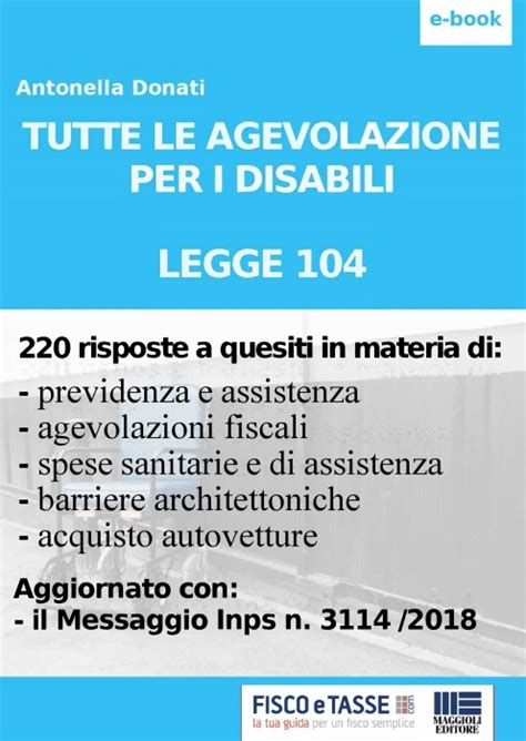 Le Agevolazioni Per I Disabili Legge Ebook Fiscoetasse Com